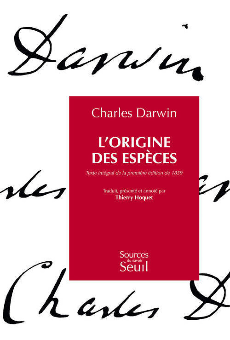 L'Origine des espèces - Charles Darwin, Charles Darwin - SEUIL