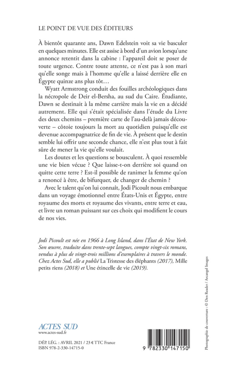 Le Livre des deux chemins - Jodi Picoult - ACTES SUD